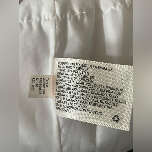 Mia & Mimi Target 3-6m Baby Girl Red Velvet long Sleeve White Skirt Dress - Picture 13 of 16